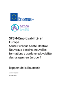 SPSM-Employabilité en Europe Santé Publique Santé Mentale