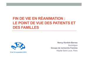 fin de vie en réanimation : le point de vue des patients - JIVD