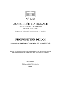 N° 1764 ASSEMBLÉE NATIONALE PROPOSITION DE LOI