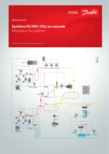Système HC/HFC-CO2 en cascade Régulation du système