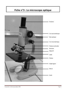 Fiche n°3 : Le microscope optique - SVT6