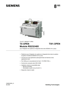 8185 TX OPEN Module RS232/485 TXI1.OPEN