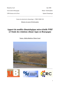 Apport du modèle climatologique méso