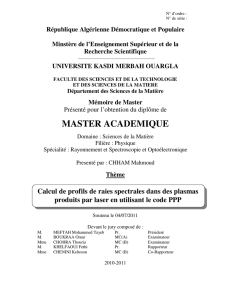 master academique - Bibliothèque Centrale Université de Ouargla