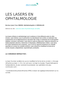 les lasers en ophtalmologie