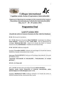 Colloque international Programme Final