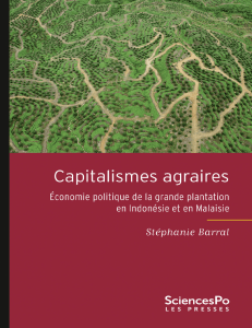 Capitalismes agraires - Presses de Sciences Po