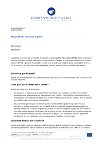 Kineret - European Medicines Agency