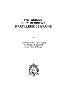 historique du 2 regiment d`artillerie de marine