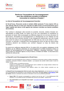 Renforcer l`écosystème de l`accompagnement pour des