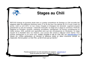 Stages au Chili