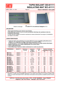 tapis isolant cei-61111 insulating mat iec-61111