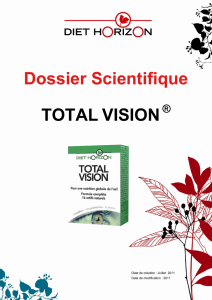 Dossier scientifique Total vision