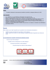CESU Défibrillateur automatisé externe ( PDF )