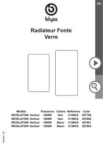 Radiateur Fonte Verre