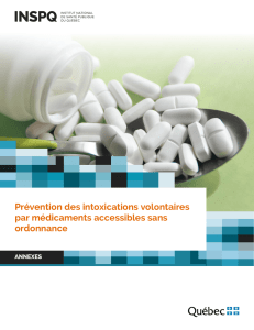 Prévention des intoxications volontaires par médicaments