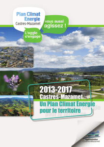 Castres-Mazamet Un Plan Climat Énergie pour le territoire