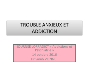 trouble anxieux et addiction