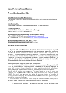Proposition de sujet de thèse - Ecole Doctorale Carnot Pasteur