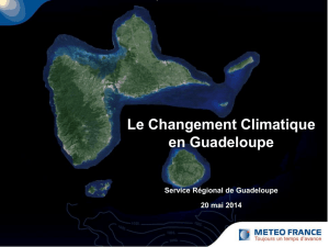 Le Changement Climatique en Guadeloupe