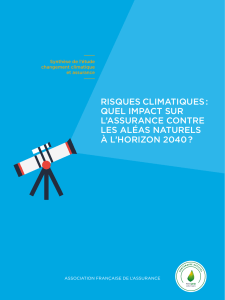 Changement climatique et assurance à l`horizon 2040