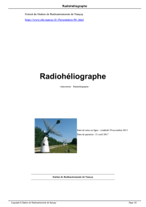 Radiohéliographe - Station de Radioastronomie de Nançay