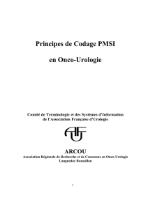 Principes de Codage PMSI en Onco-Urologie
