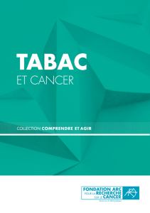 Brochure Tabac et cancer