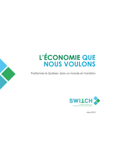 l`économie que nous voulons