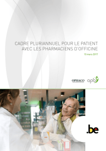 CADRE PLURIANNUEL POUR LE PATIENT AVEC LES