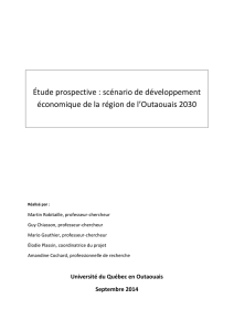 scénario de développement économique de la région de l`Outaouais