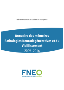 Annuaires des mémoires sur les pathologies