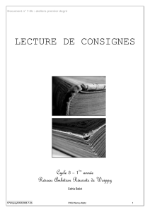 lecture de consignes - Académie de Nancy-Metz