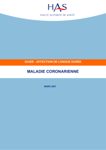 Maladie Coronarienne - Fédération Française du Sport Adapté