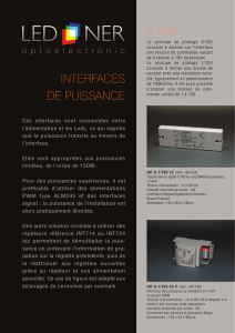 Interfaces puissance - LED-NER