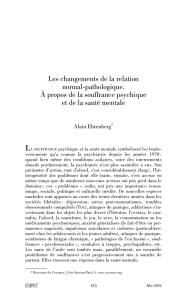 Les changements de la relation normal