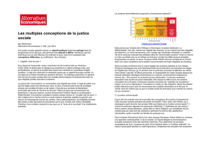 Les multiples conceptions de la justice sociale