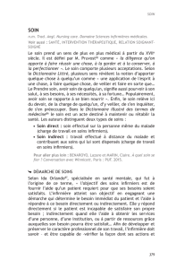 Le soin prend un sens de plus en plus médical à partir du XVIIe