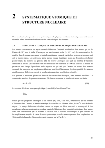 CHAPTER 2: ATOMIC SYSTEMATICS AND NUCLEAR STRUCTURE