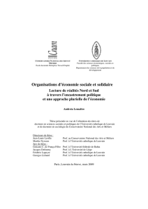 Organisations d`économie sociale et solidaire