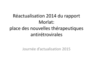 Réactualisation 2014 du rapport MORLAT : Place - Infectio