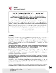 avis du conseil superieur de la sante n° 8918