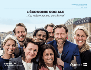 Plan d`action gouvernemental en économie sociale 2015-2020