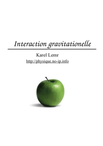Interaction gravitationelle