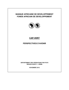 Cap Vert - Perspectives d`avenir