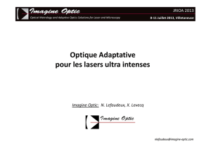 Optique Adaptative pour les lasers ultra intenses