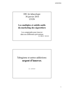 Tabac, publicité et marketing - partie 1