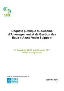 Enquête publique du Schéma d`Aménagement et de