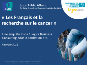 Les Français et la recherche sur le cancer