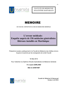 MEMOIRE - URML Martinique